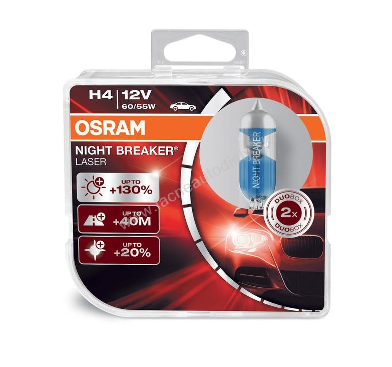 OSRAM H4 NIGHT BREAKER LASER BOX 12V 60/55W