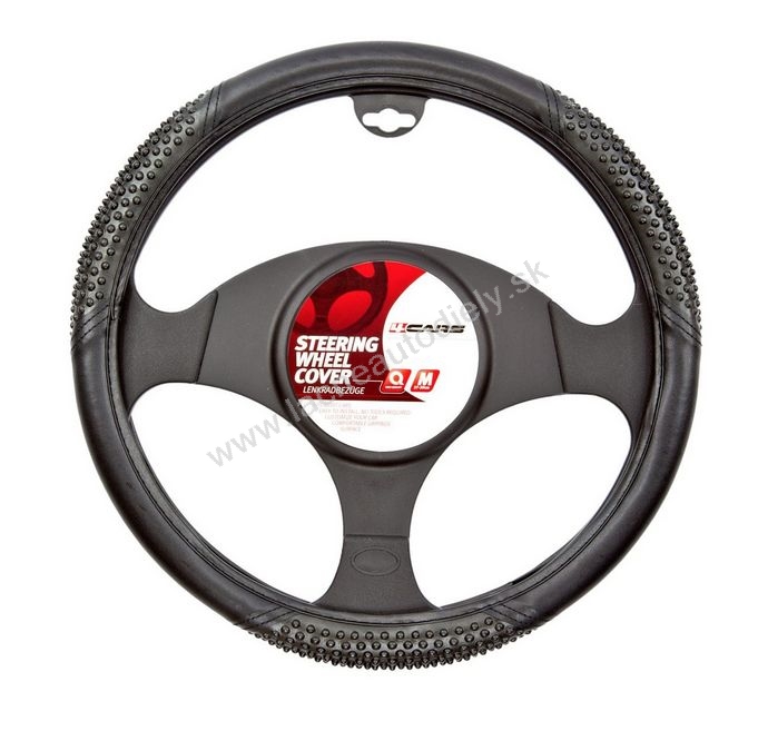 Poťah volantu 37-39 cm čierny masážny