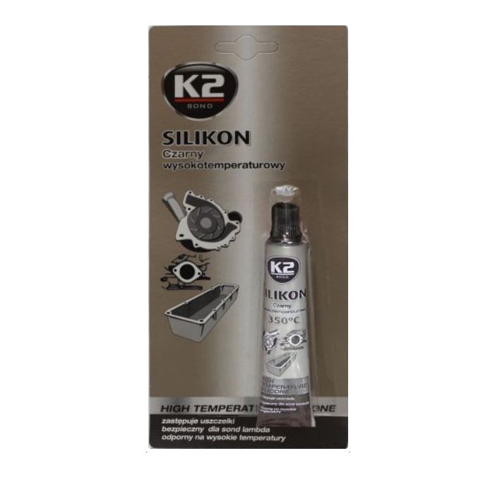 K2 Silikon čierny 21g
