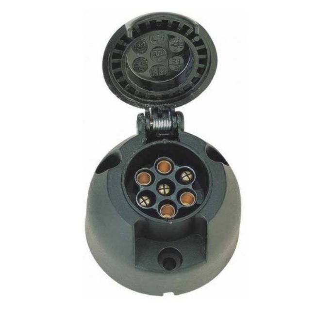 Zásuvka 7 pólová - plastová