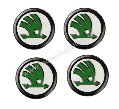 Nálepka Škoda zelená 59 mm