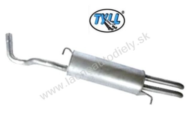 Výfuk Octavia 1.9TDi zadný diel TYLL - oválny