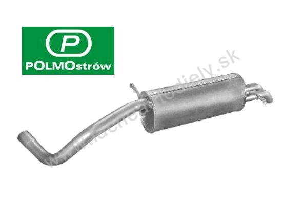Výfuk Fabia 1.4/1.9 SDi,TDi zadný diel POLMOSTROW