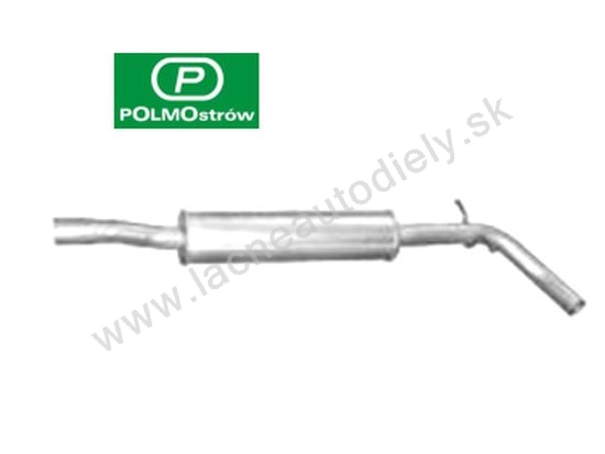 Výfuk Roomster 1.4/63kw stredný diel POLMOSTROW